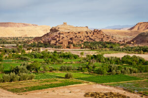 Ouarzazate, located in the middle of a bare plateau south of the High Atlas Mountains - 3 days tour from Fes to Marrakech