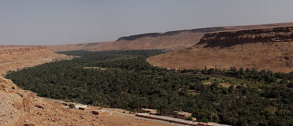 Ziz Valley Oasis in Atlas Mountains, near Er Rachidia, Morocco